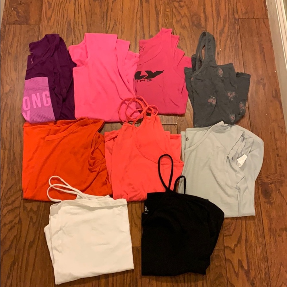Large lot of women’s tank tops